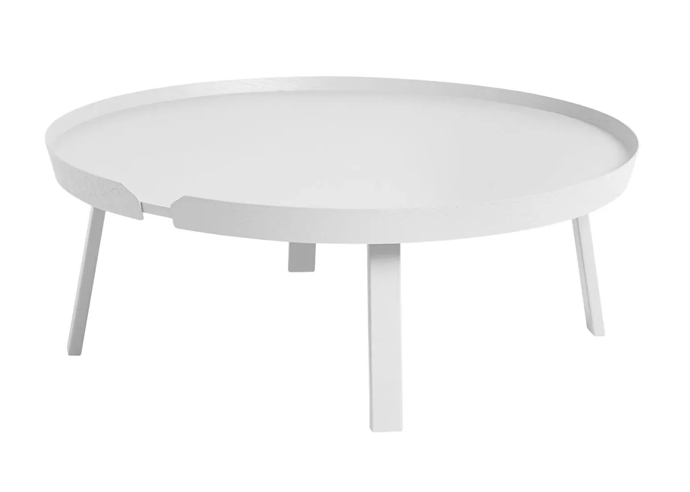 Extra Large Coffee Table with Frame - White