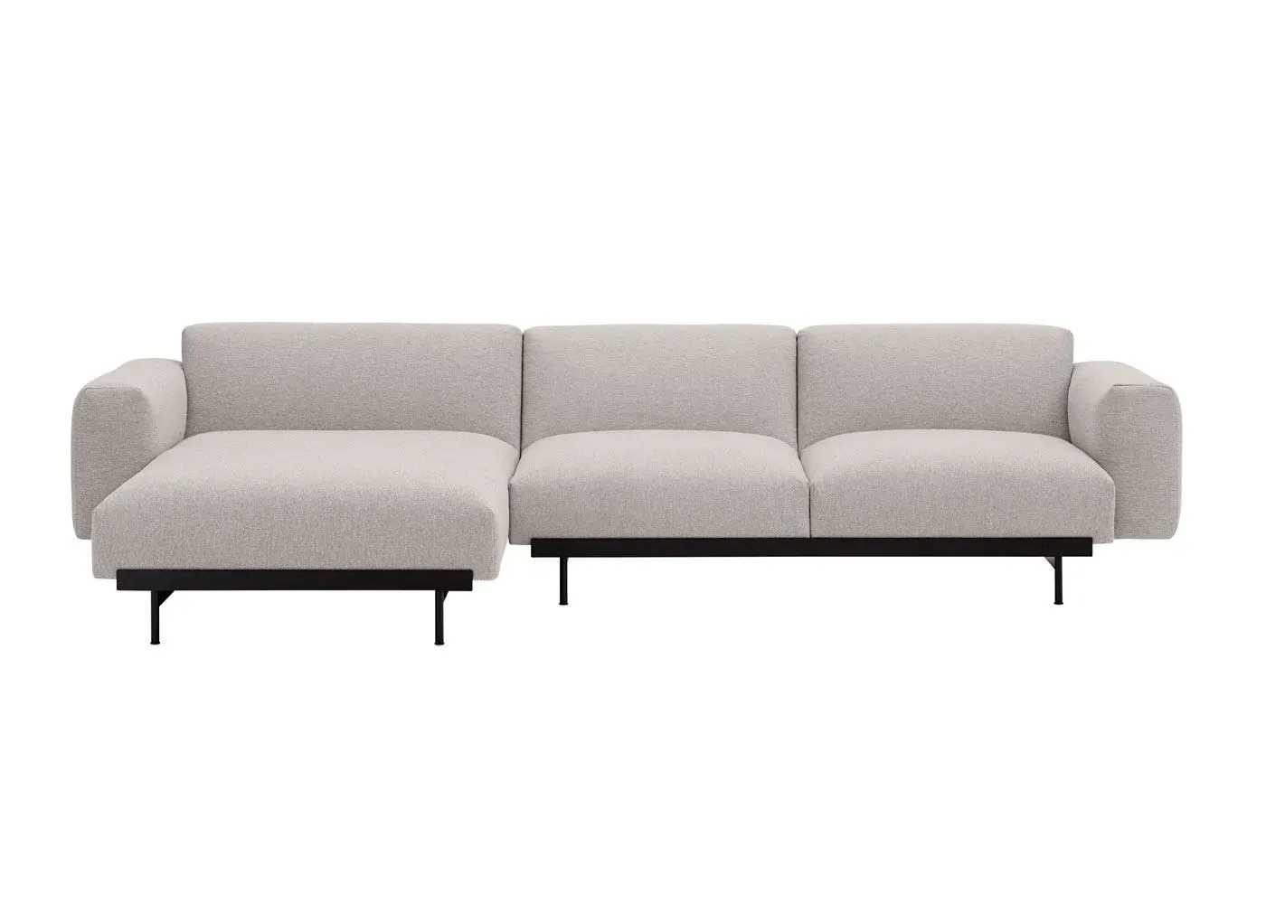 L-Shaped Corner Sofa Right Hand Facing - Cream