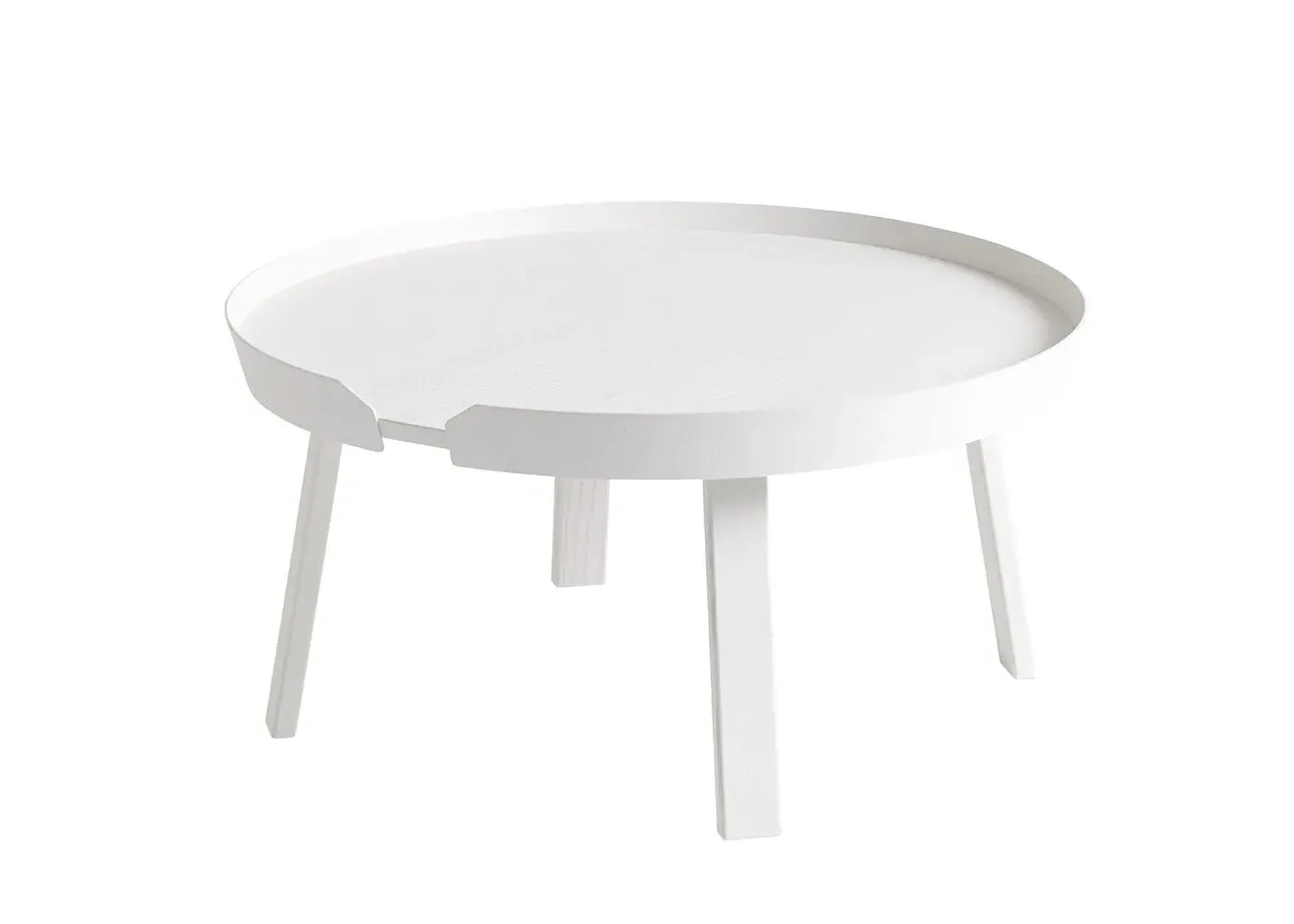Large Coffee Table with Frame - White