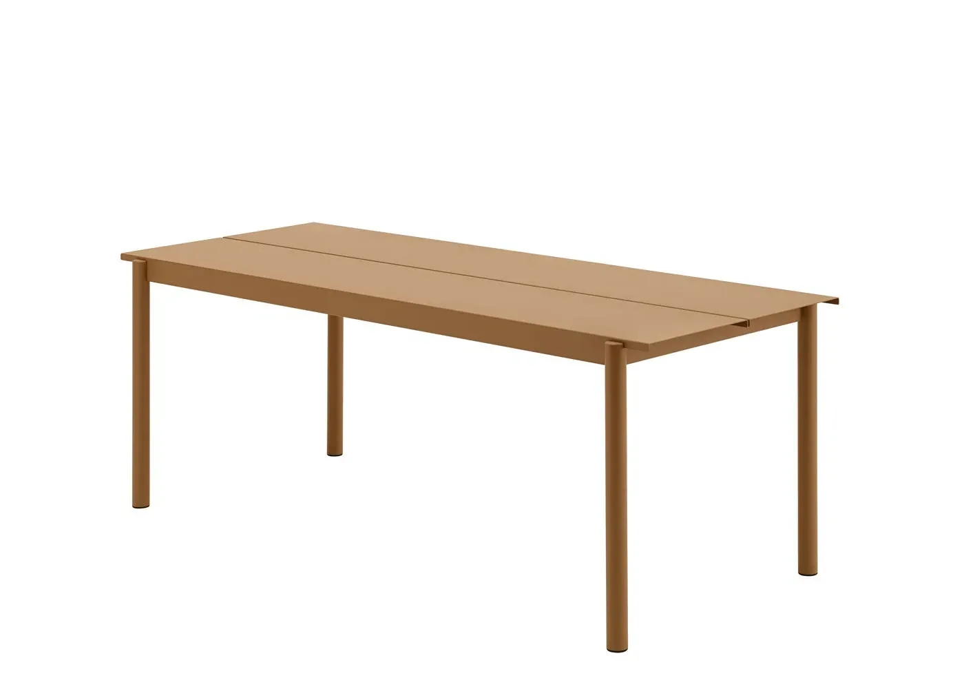 Large Outdoor Table - Burnt Orange, Steel