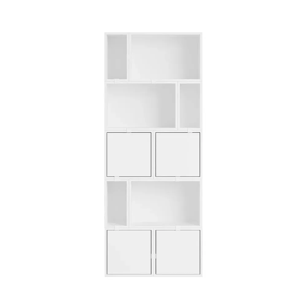 Modular Storage System Bookcase - White