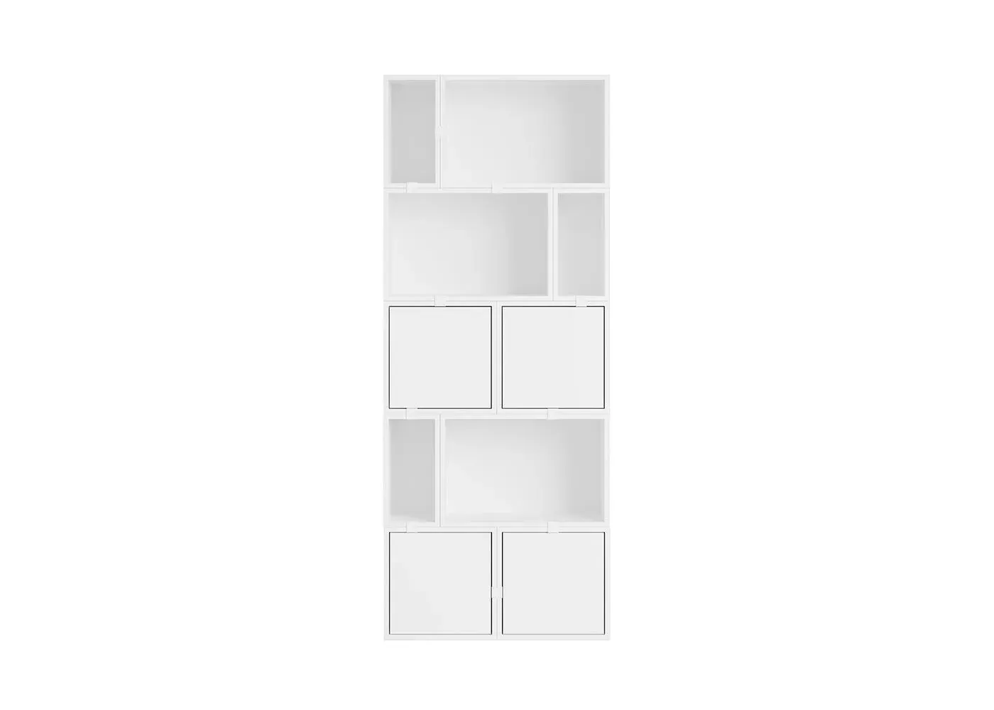 Modular Storage System Bookcase - White image
