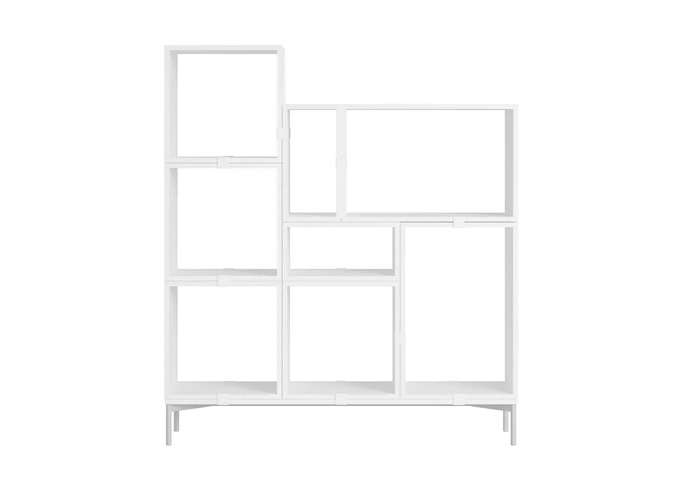 Modular Storage System Bookcase - White