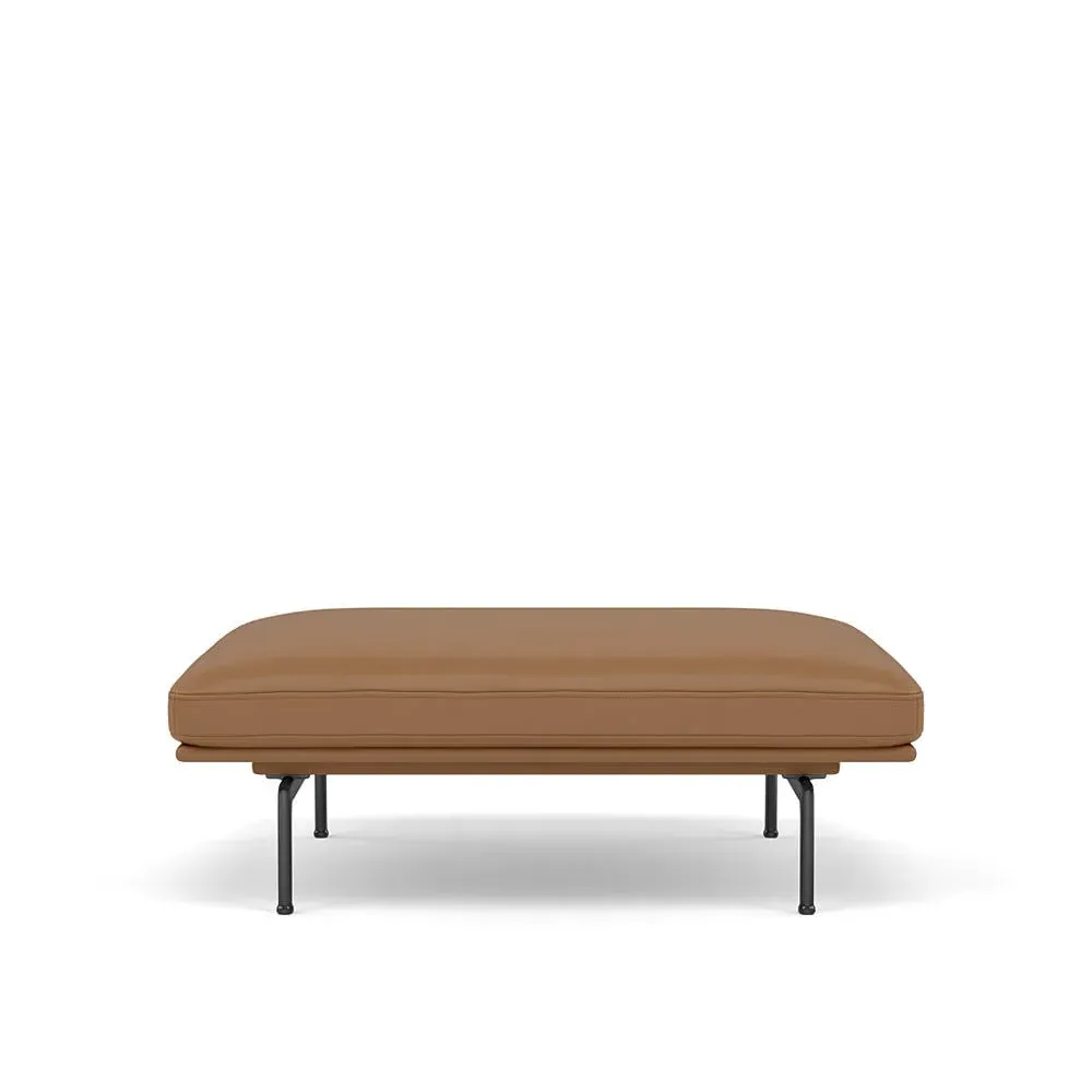 Outline Pouf - Cognac, Leather