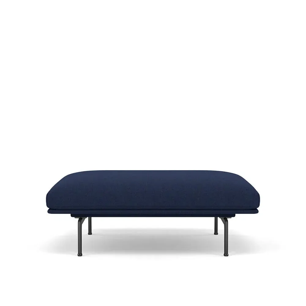 Outline Pouf - Dark Blue, Fabric image