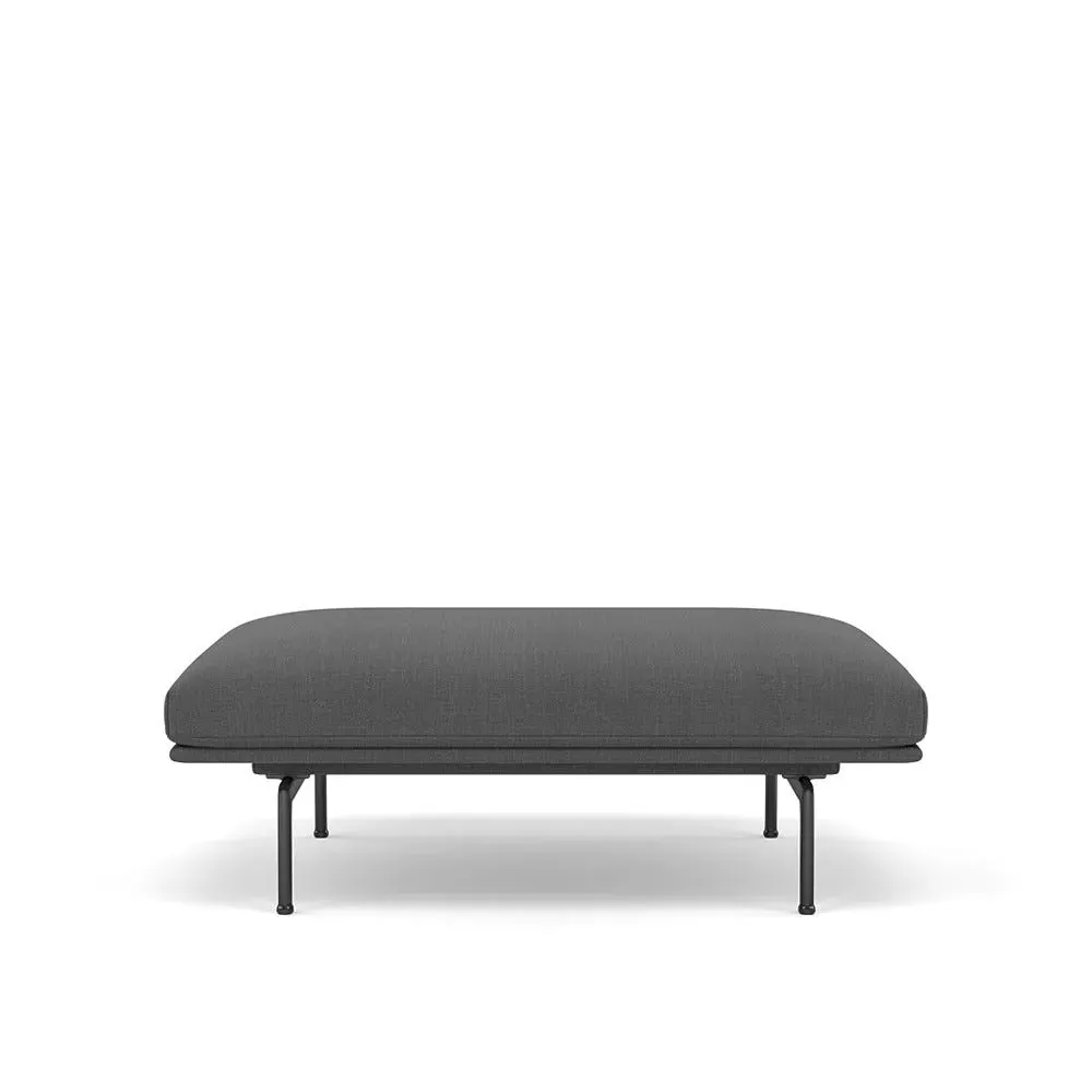Outline Pouf - Dark Grey, Fabric