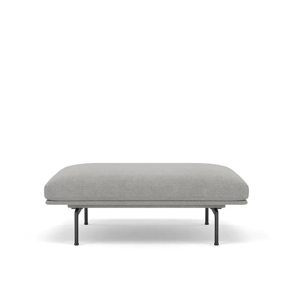 Outline Pouf - Light Grey, Fabric