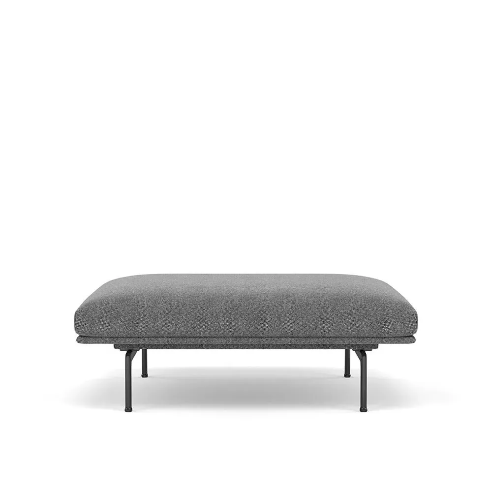 Outline Pouf - Light Grey, Fabric