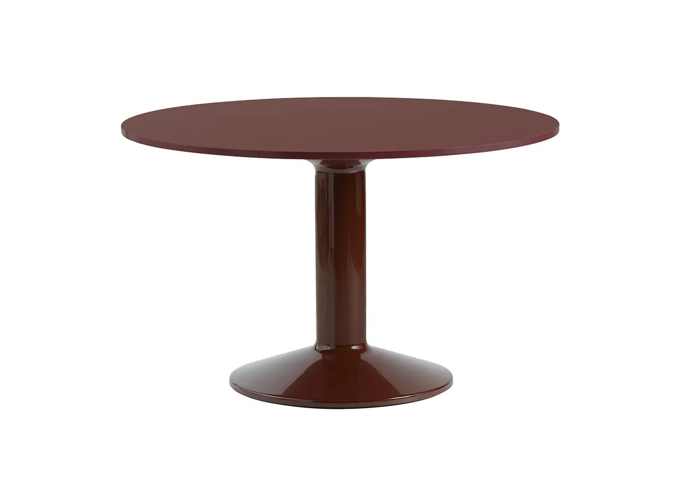 Round Dining Table - Red, Linoleum image