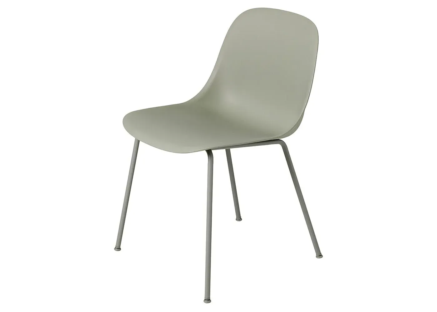 Side Chair with Tube Base - Green