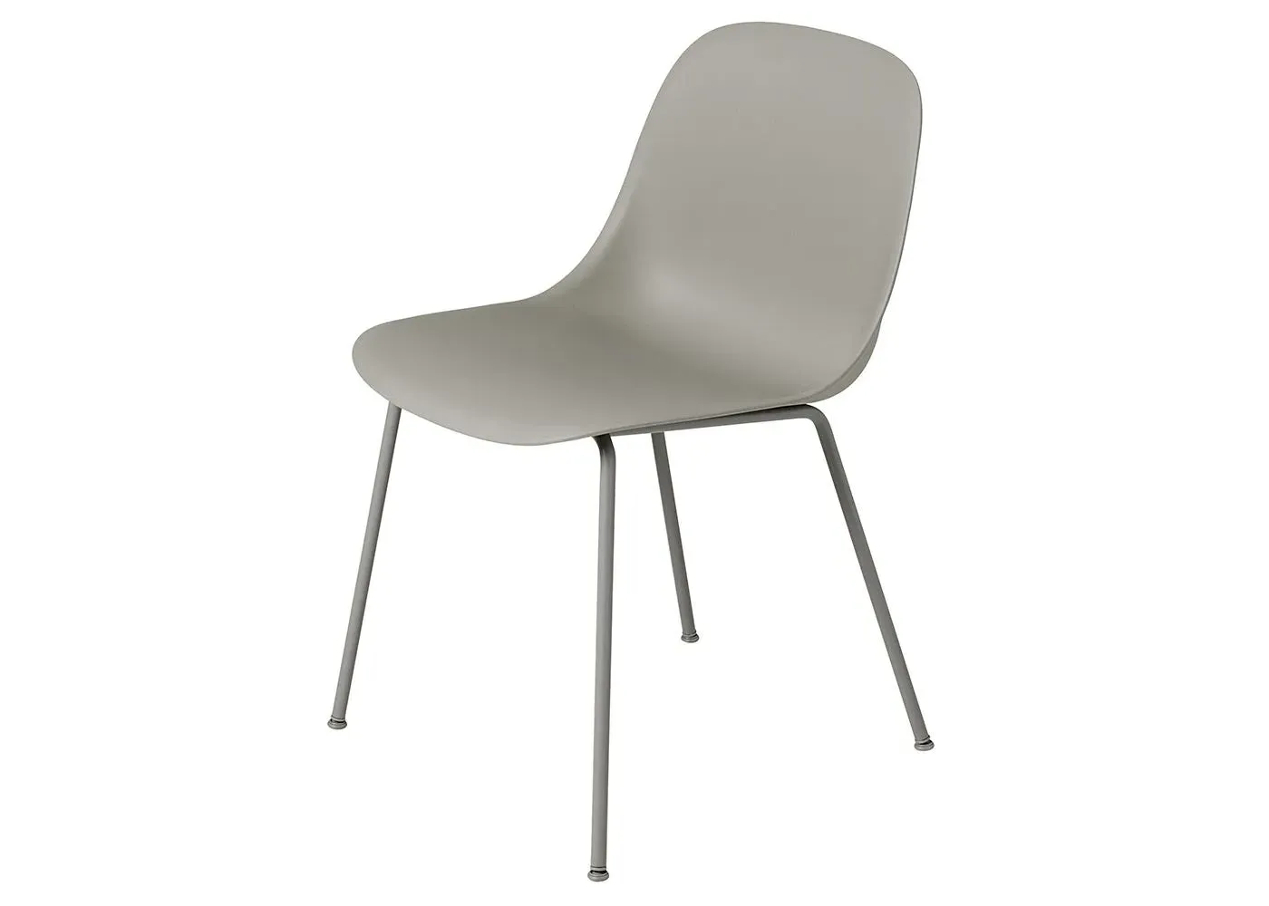Side Chair with Tube Base - Grey