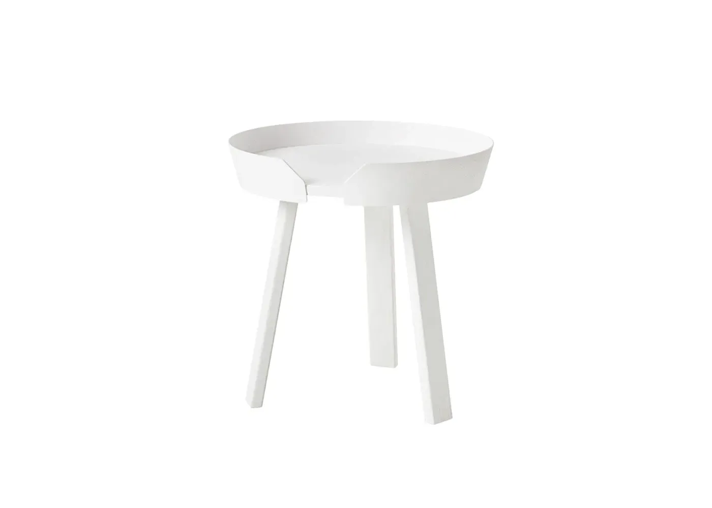 Small Coffee Table with Frame Edge - White