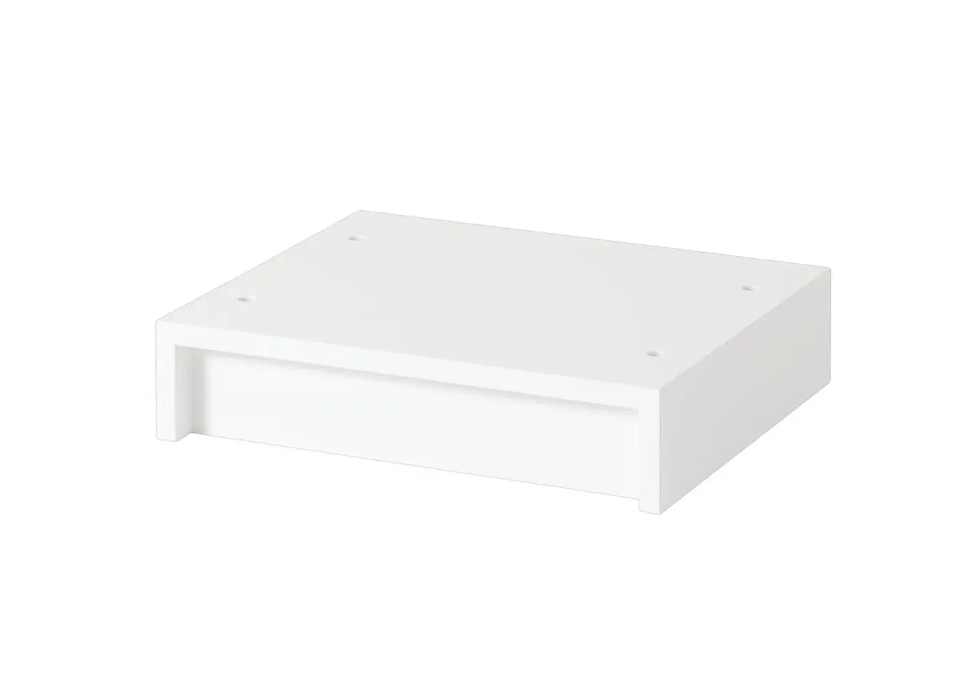 Small Storage Plinth - White