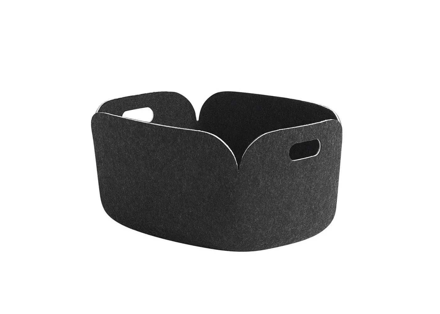 Storage Basket with Handles - Black, Felt image