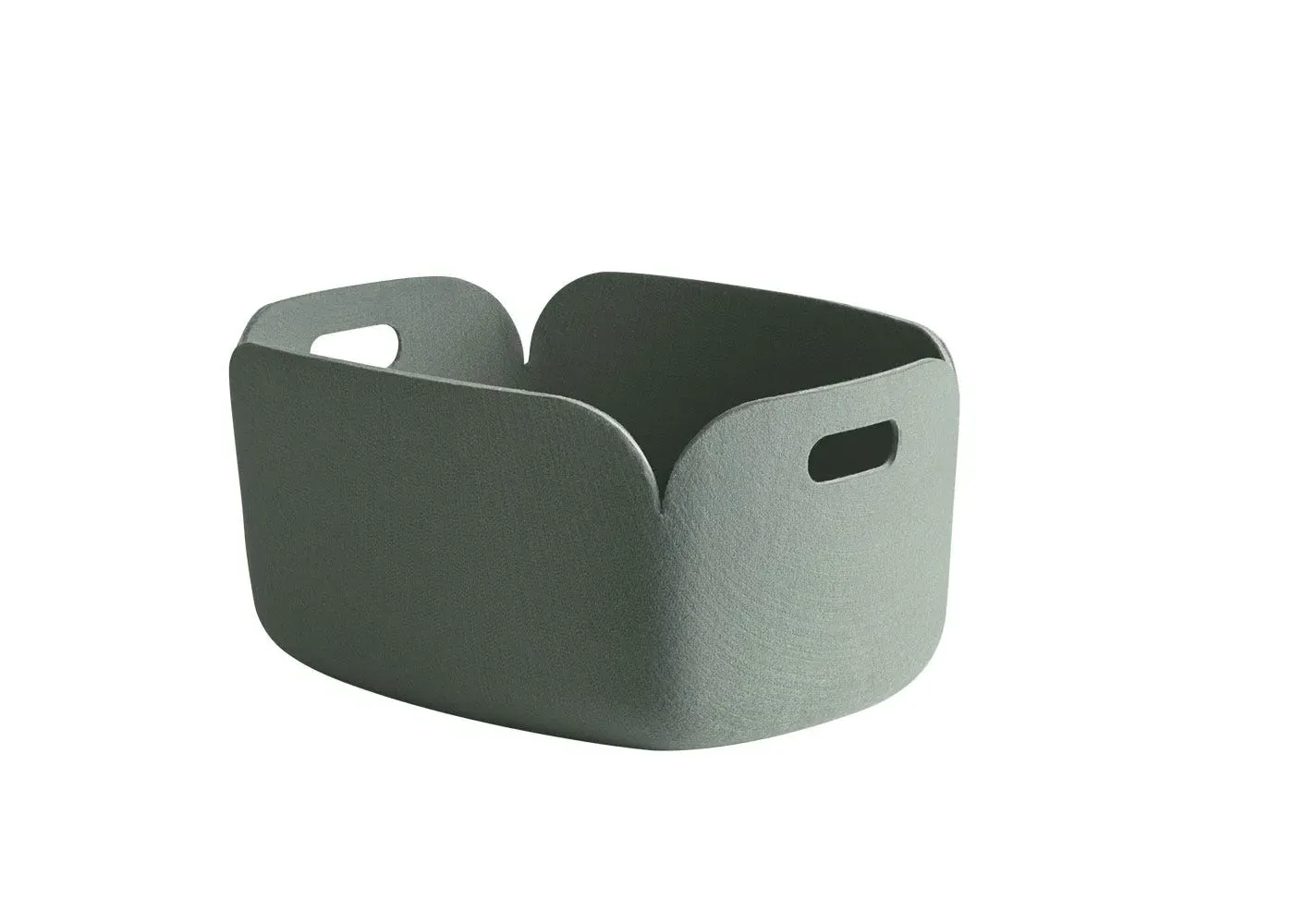 Storage Basket with Handles - Green, Felt