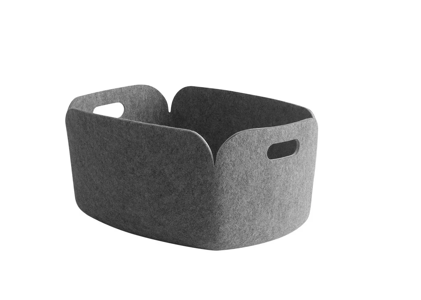 Storage Basket with Handles - Grey, Felt