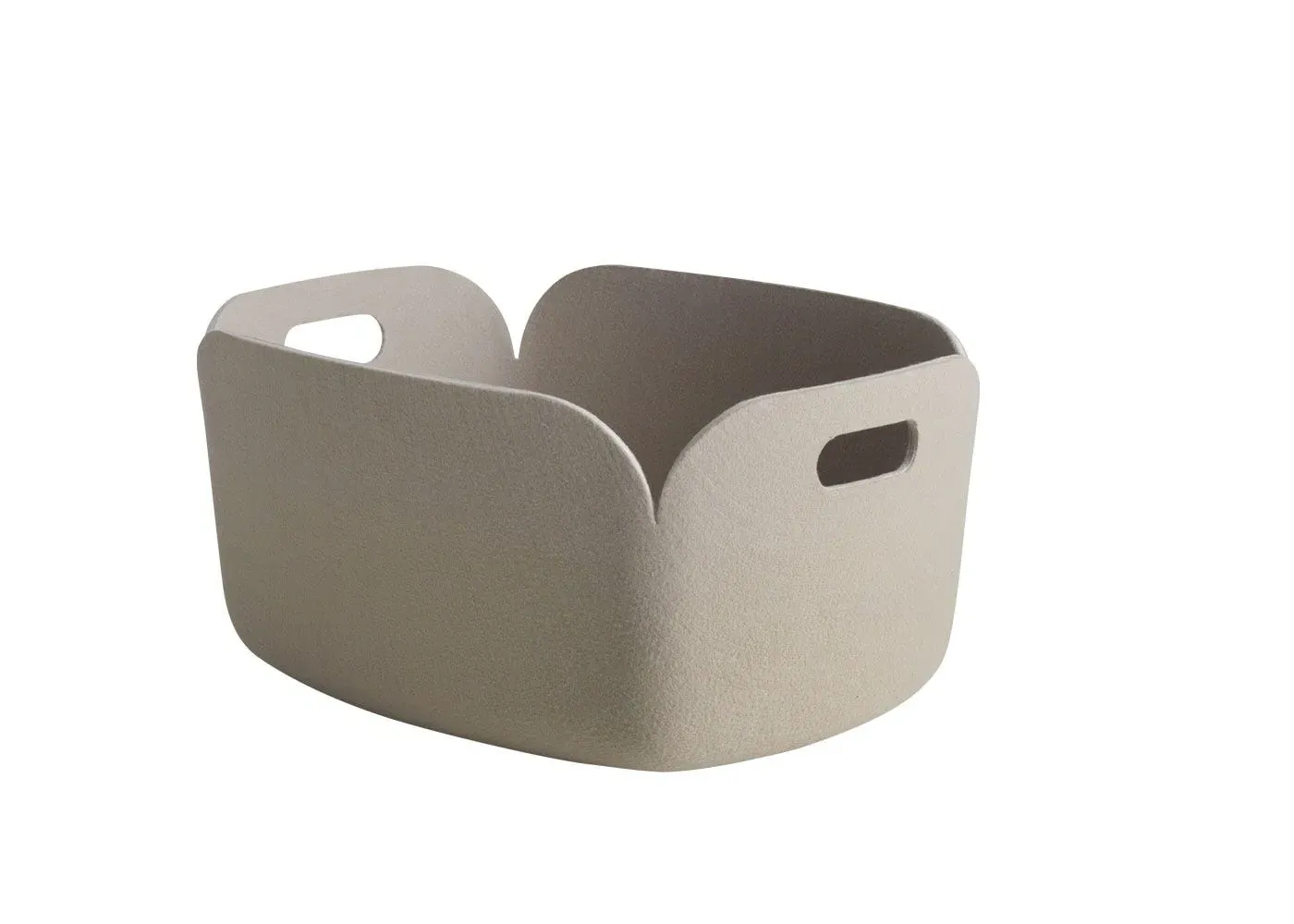 Storage Basket with Handles - Sand, Felt