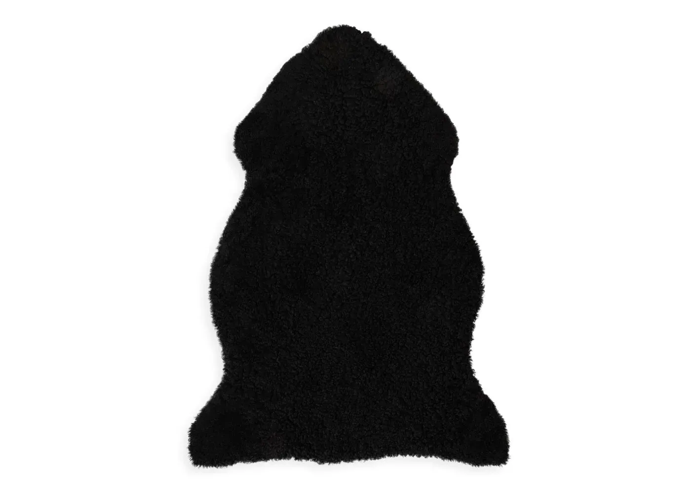 Curly Sheepskin Rug - Black, New Zealand Wool image