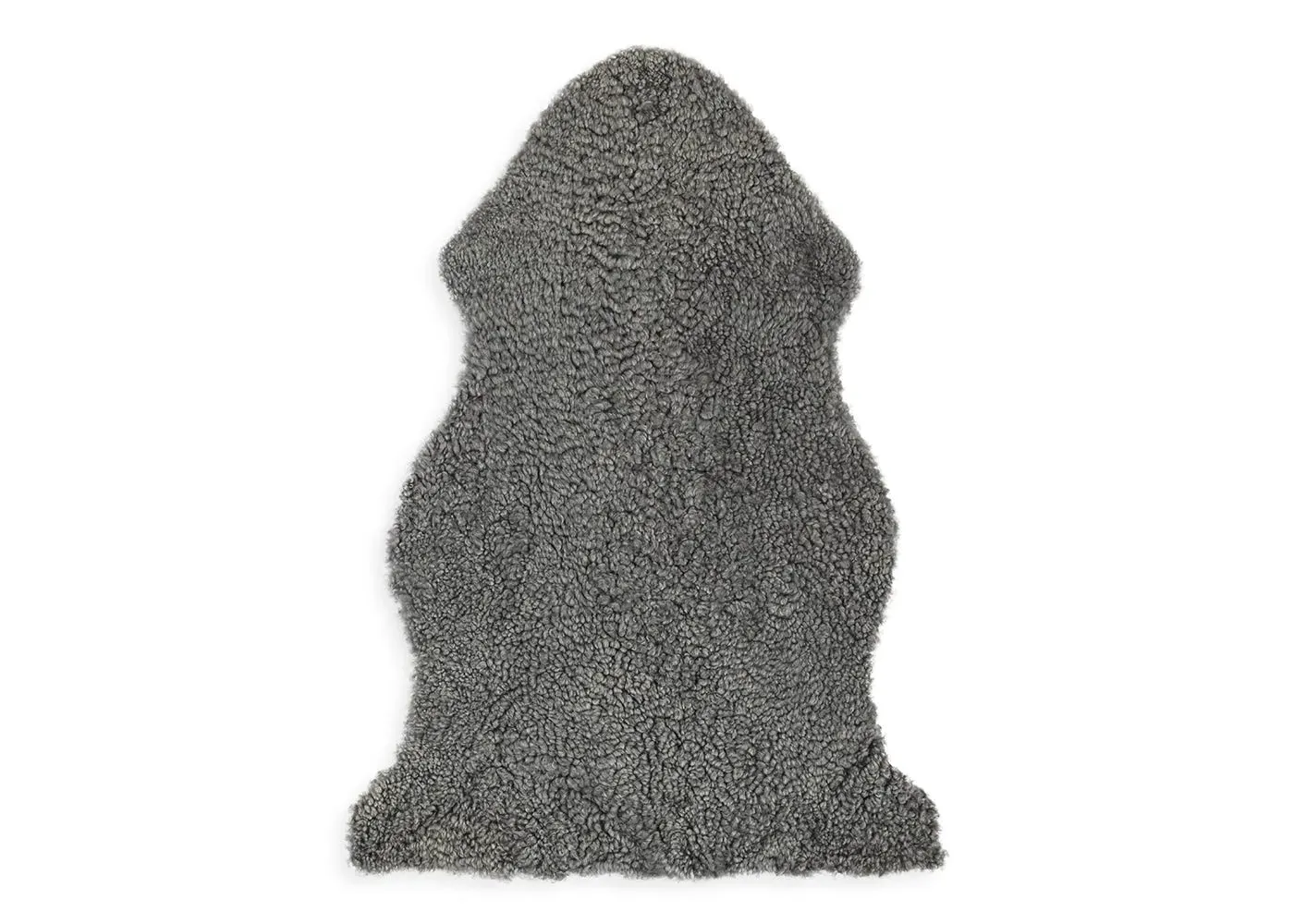 Curly Sheepskin Rug - Light Grey, New Zealand