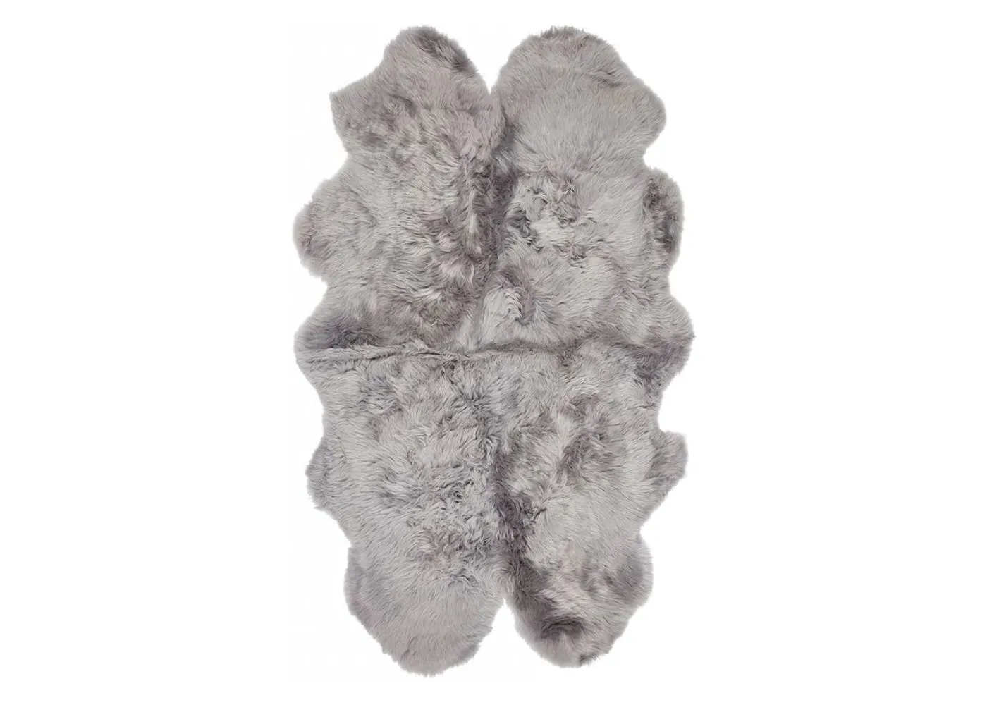 Sheepskin Rug - Light Grey, New Zealand Wool