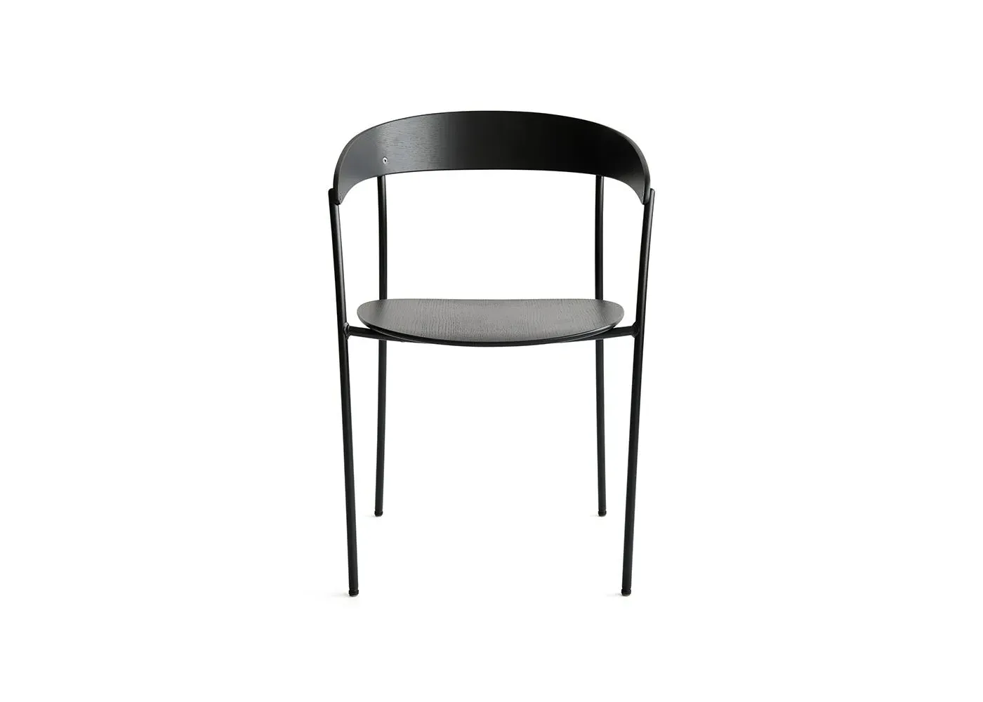 Dining Armchair - Black, Stained Ash image