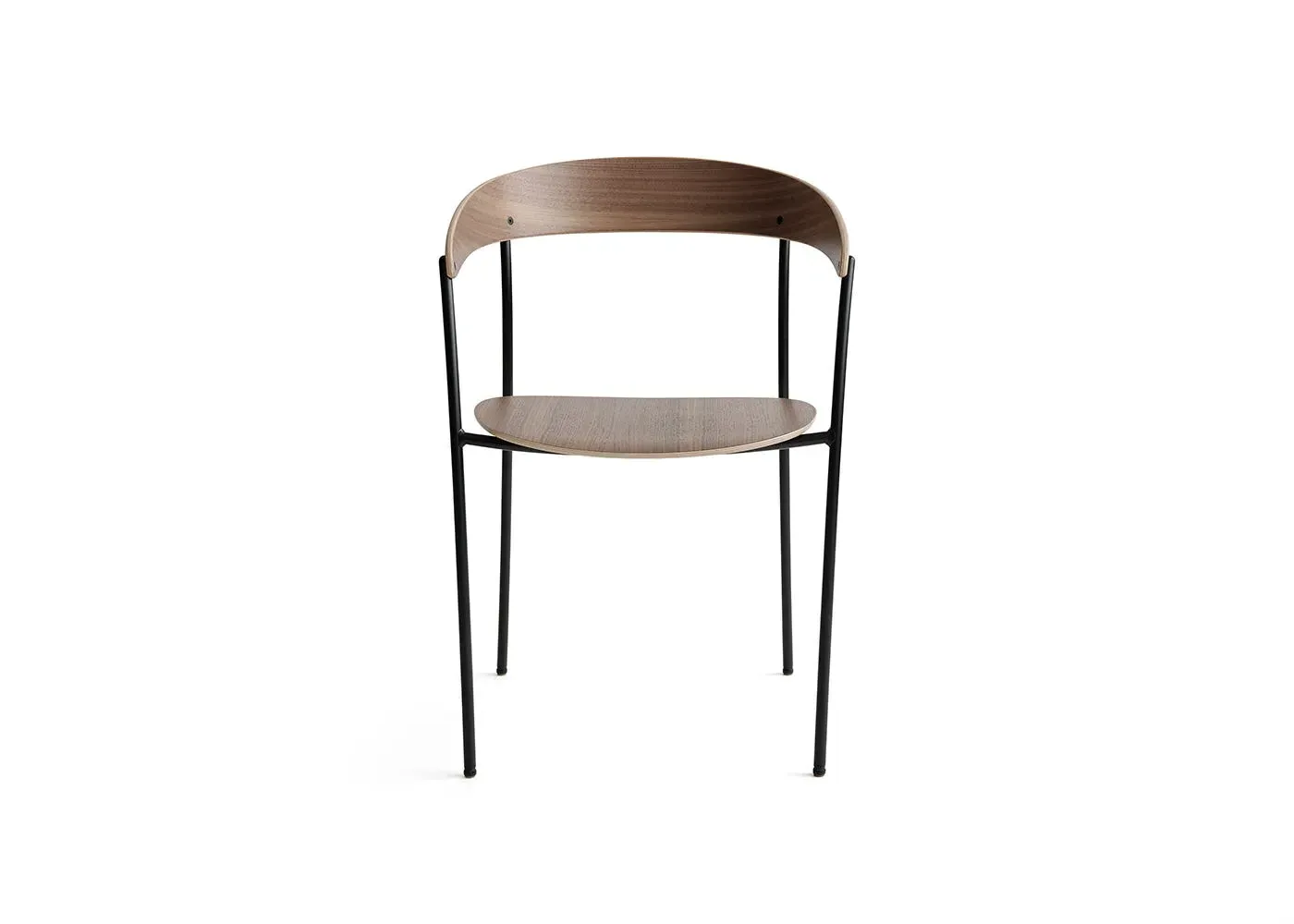 Dining Armchair - Dark Wood, Walnut