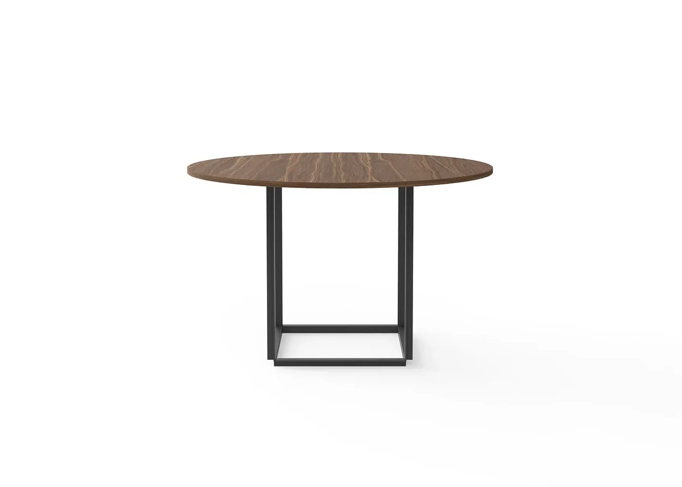 Dining Table with Black Frame - Walnut