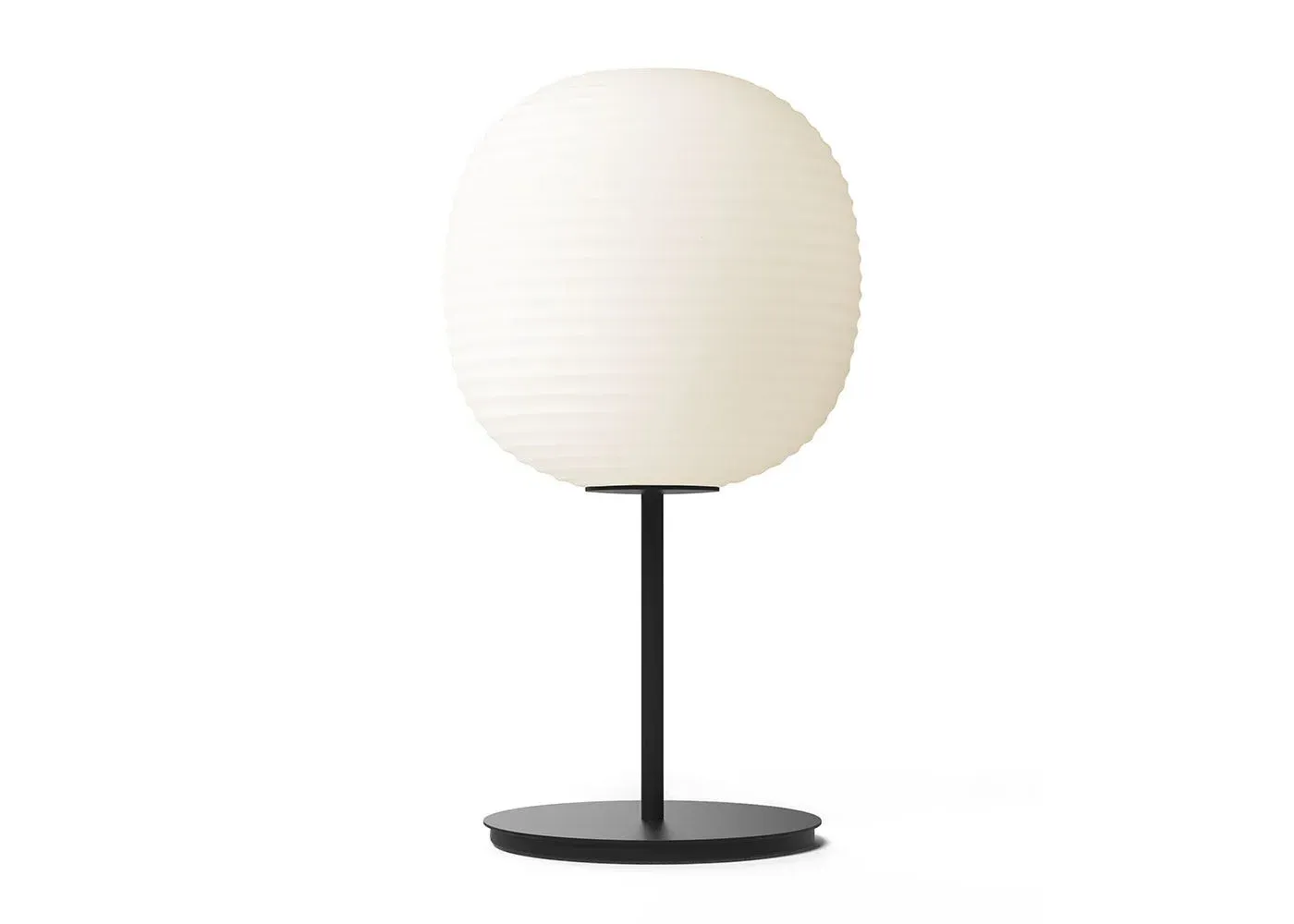 Lantern Table Lamp - White, Black Base image