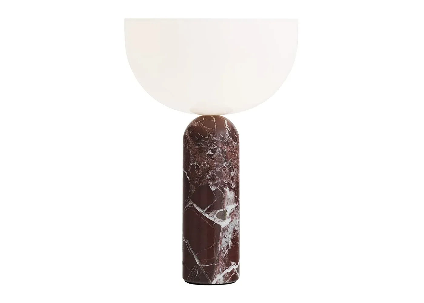 Large Table Lamp - Red, Marble