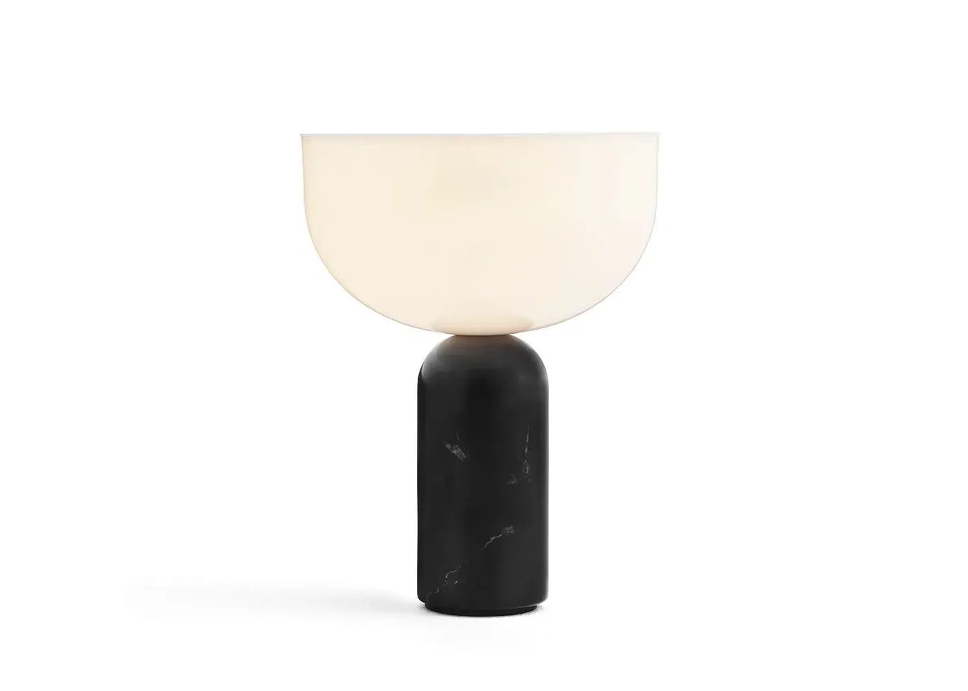 Portable LED Table Lamp - Black, Marble image