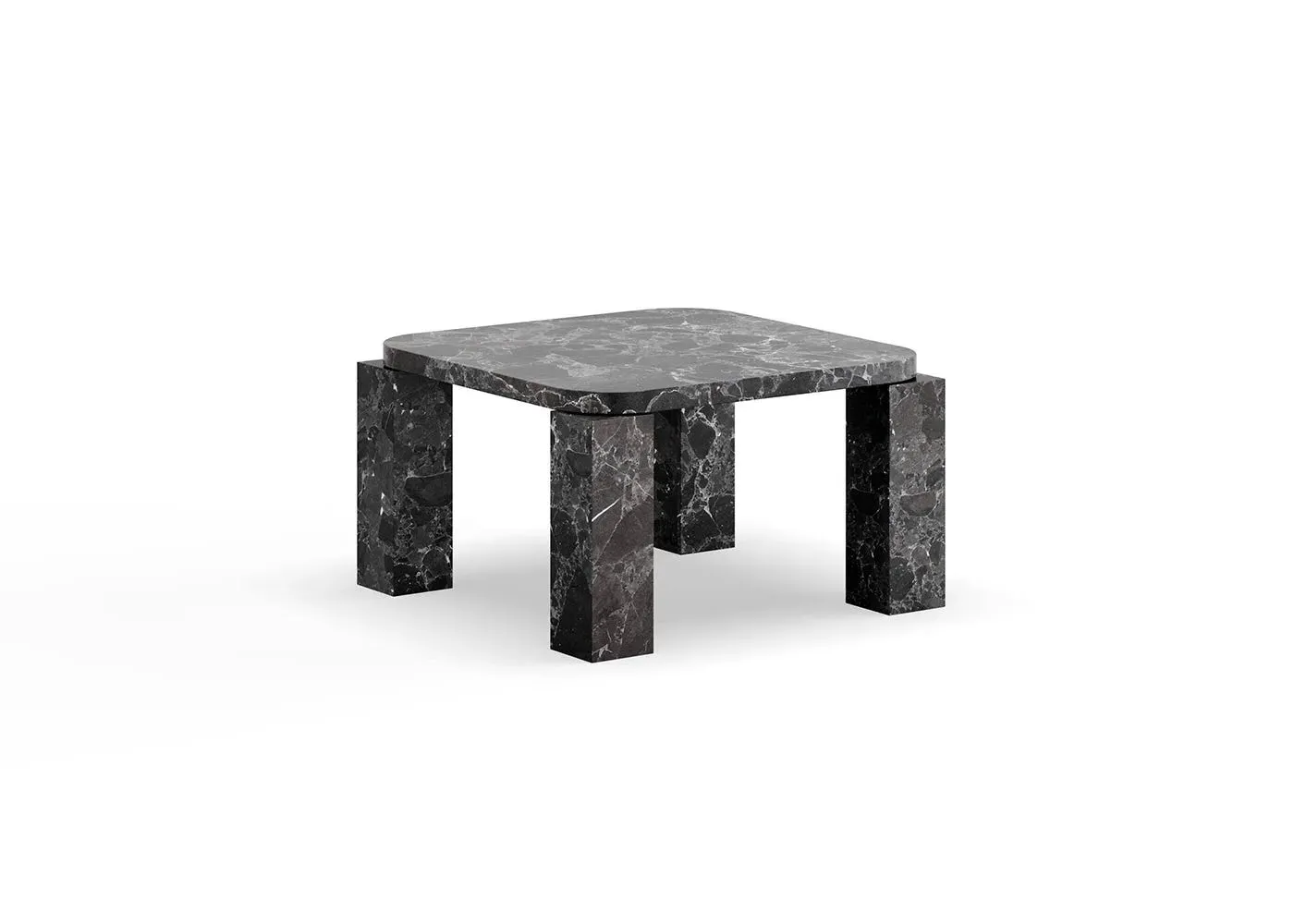 Square Coffee Table - Black, Costa