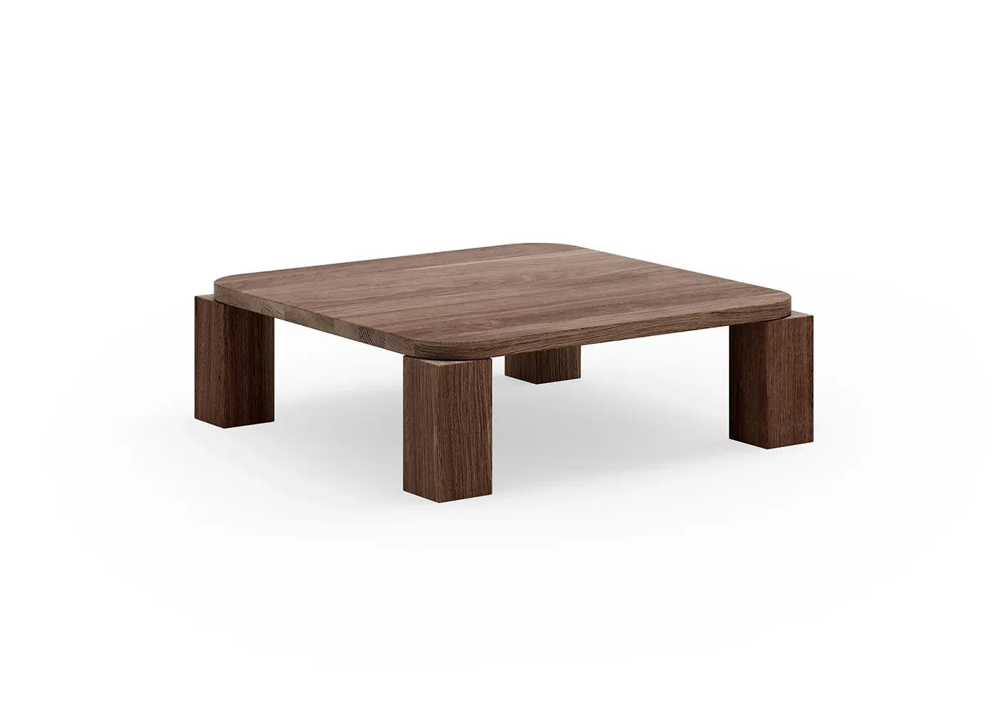 Square Coffee Table - Dark Wood, Oak