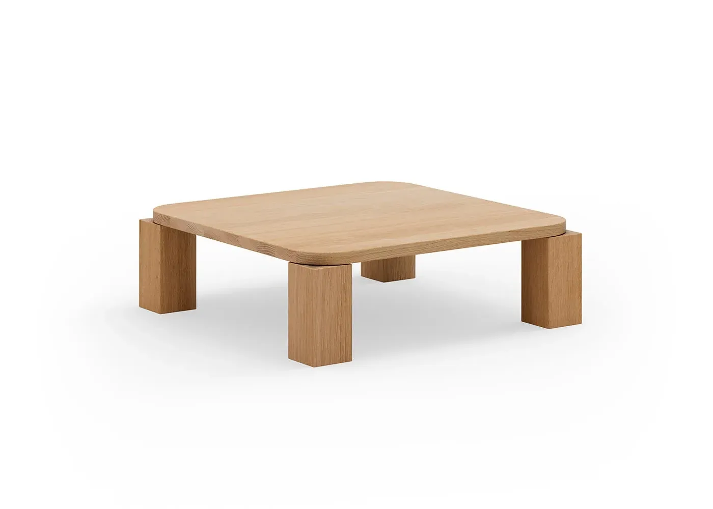 Square Coffee Table - Light Wood, Oak
