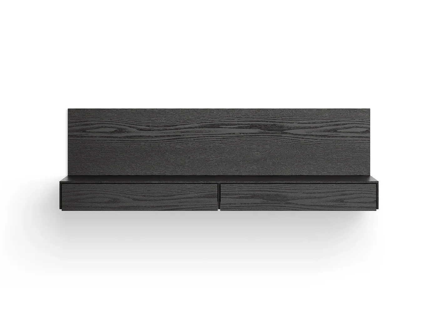 Wall Mounted Media Module - Black, Oak image