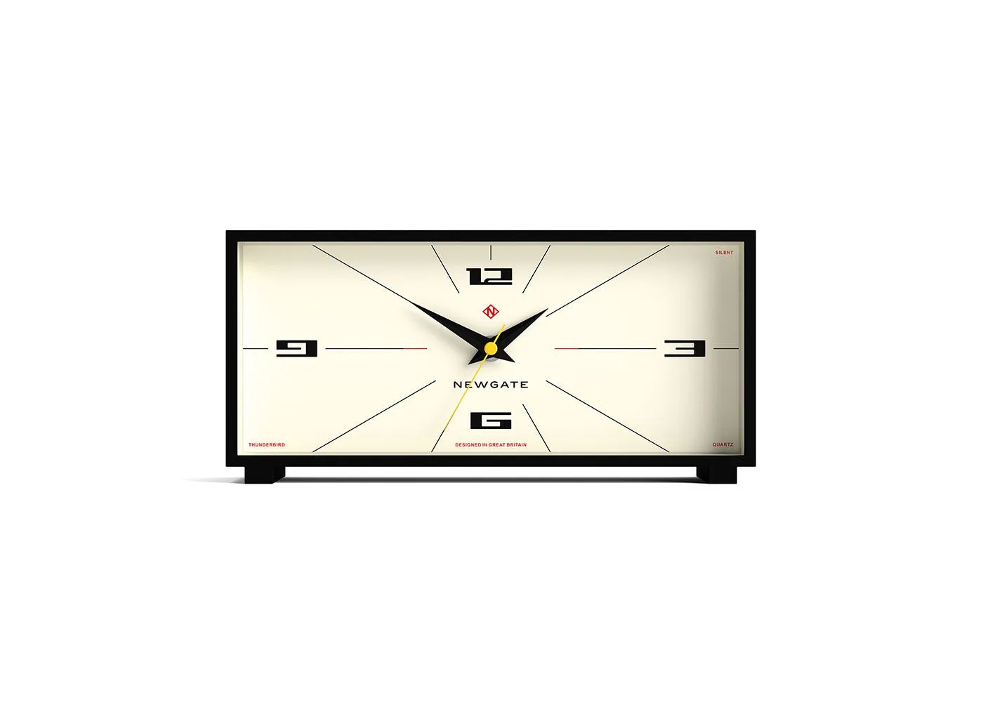 Mantel Clock with Thunderbird Design - Black image