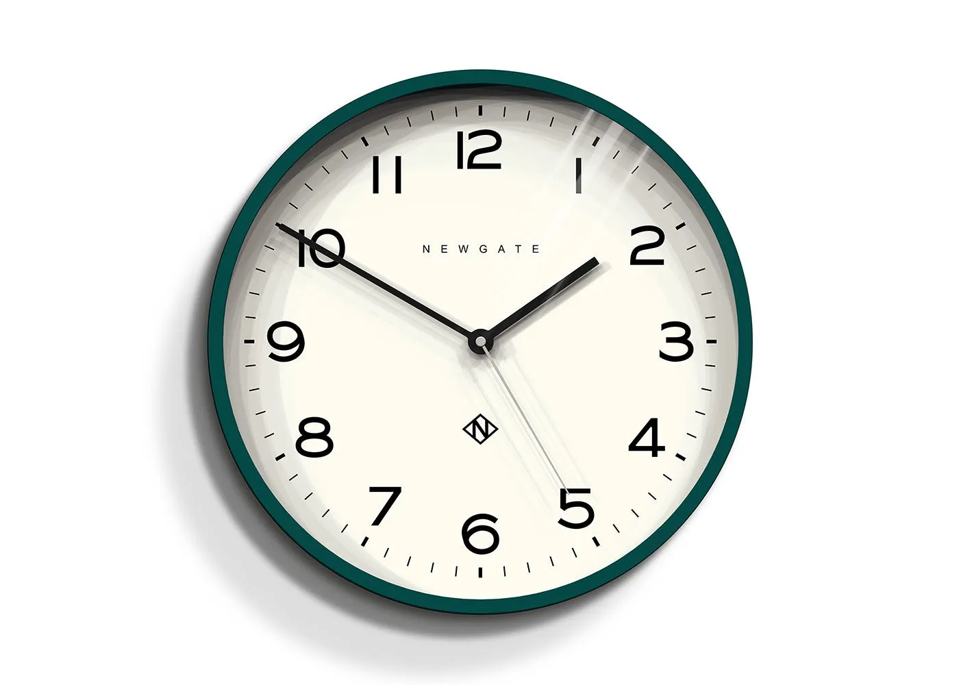 Round Wall Clock Number Display - Green image