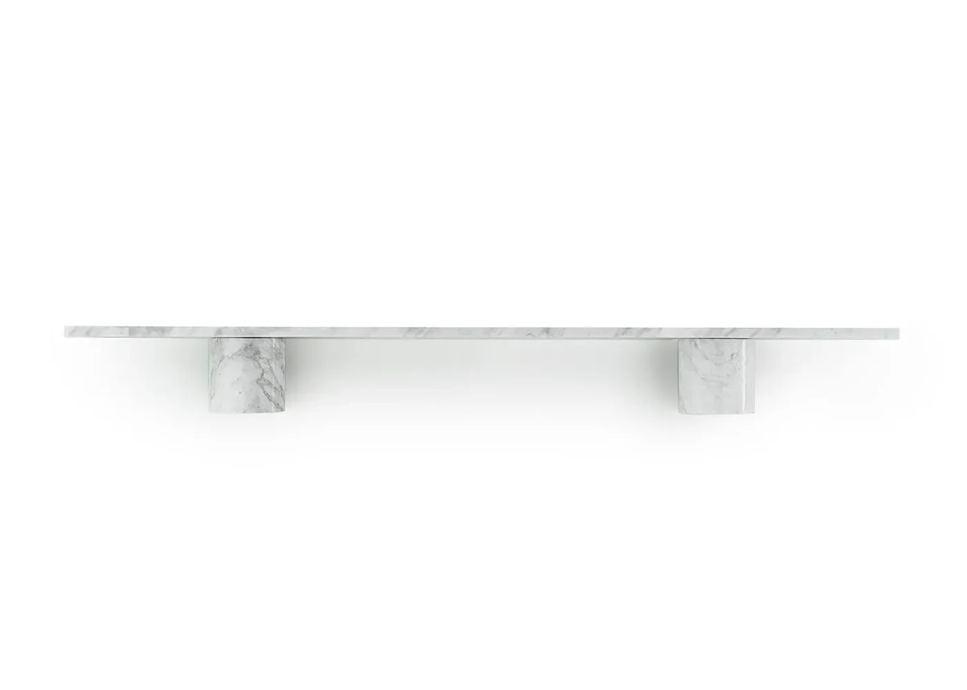120cm Wall Shelf - White, Marble