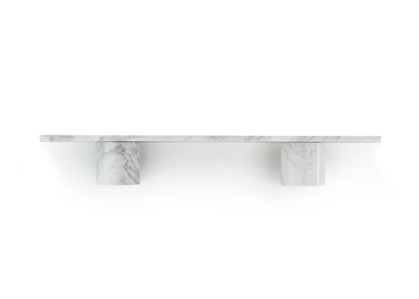 80cm Wall Shelf - White, Marble