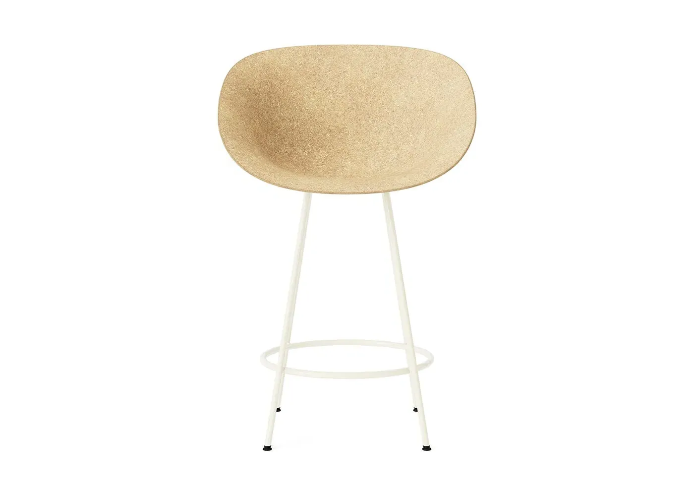 Bar Armchair with Steel Base - Hemp image