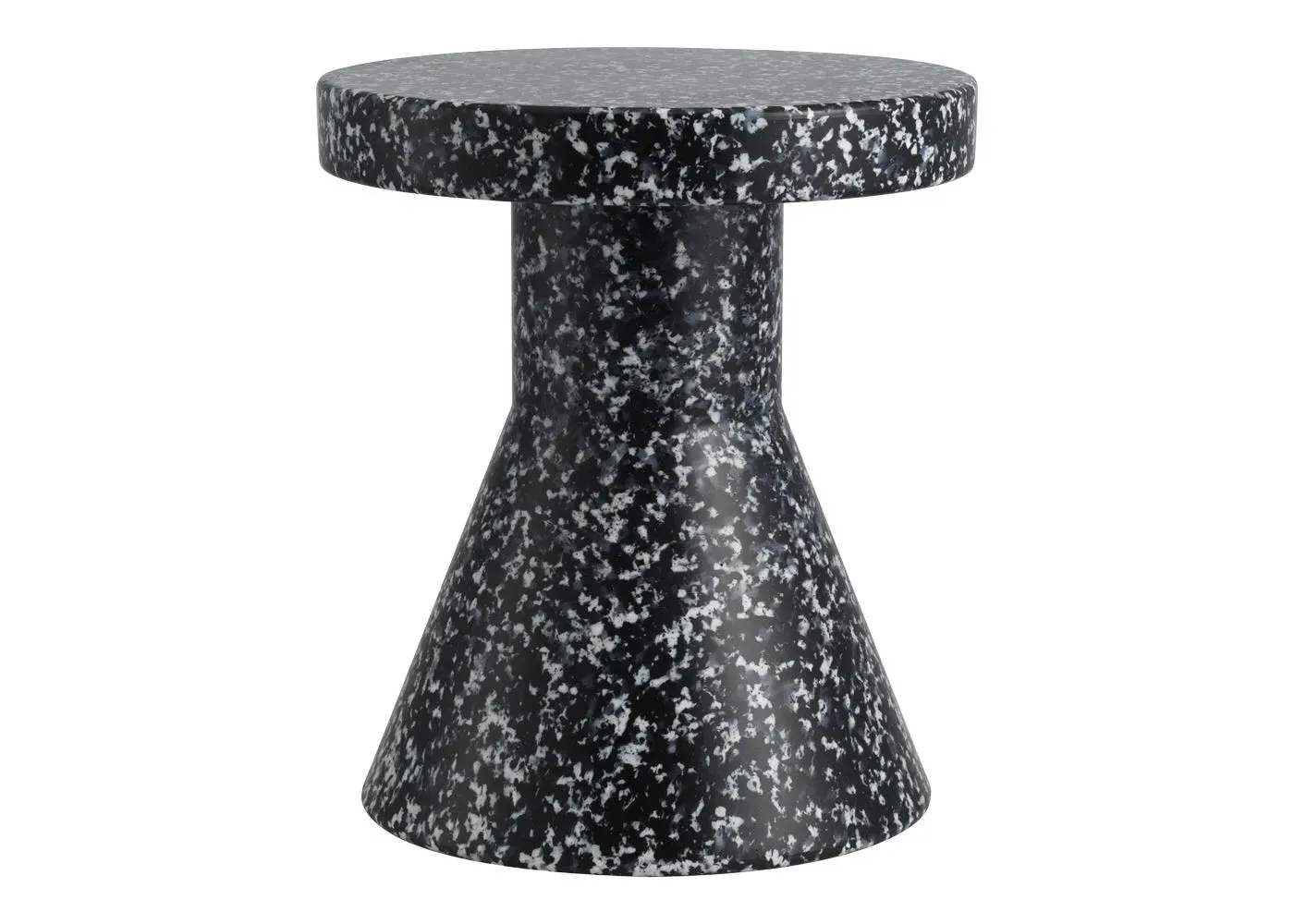 Cone Stool - Black & White image