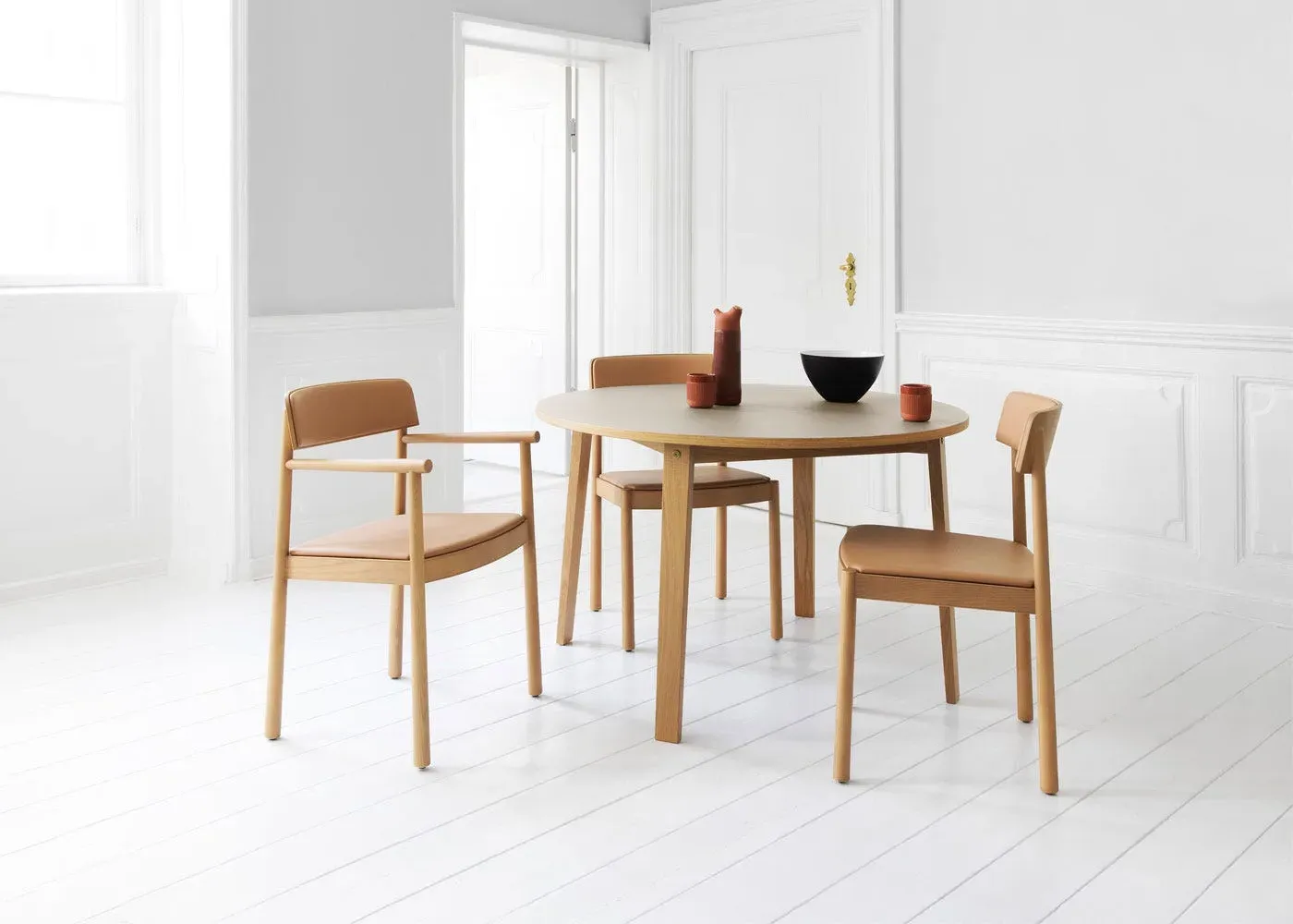 Dining Chair - Camel, Ultra Leather