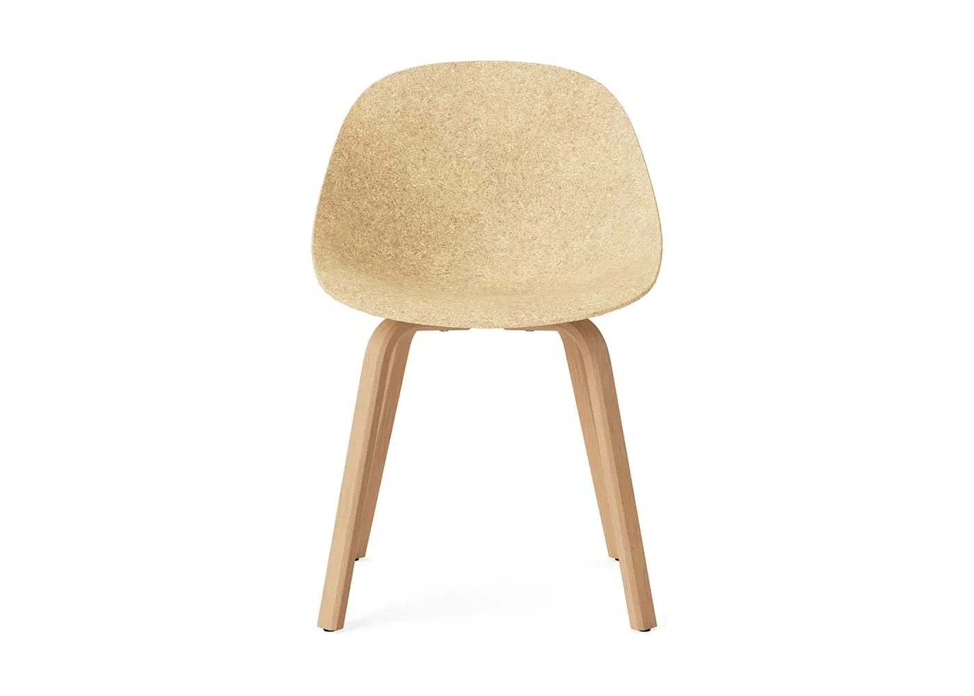 Dining Chair with Wood Base - Hemp, Beech