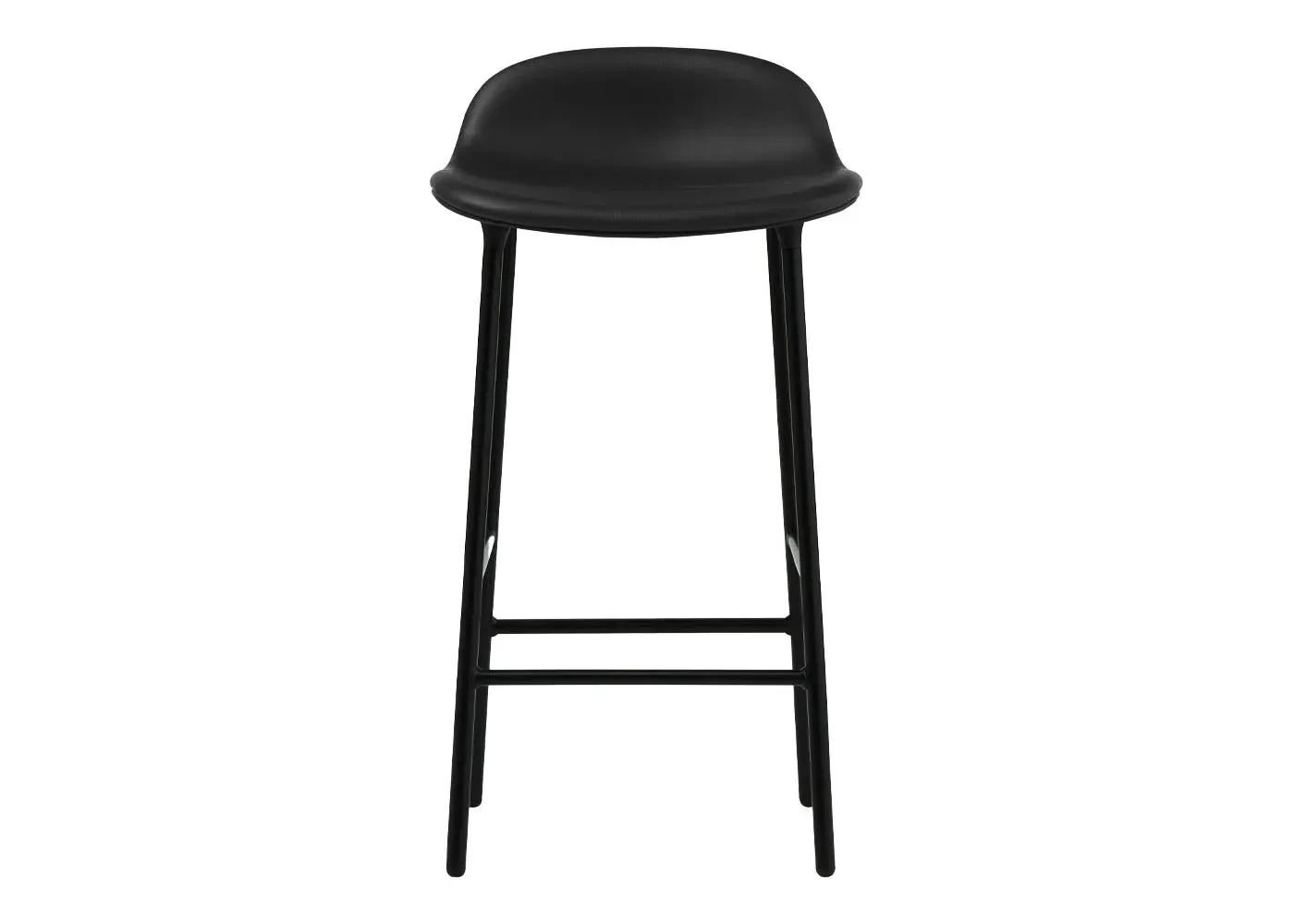 Form Barstool with Steel Legs - Leather image