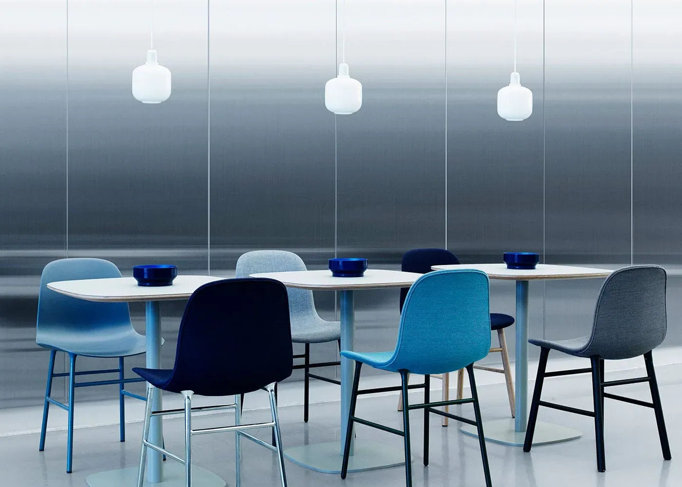 Form Chair - Black Shell, Chrome Legs