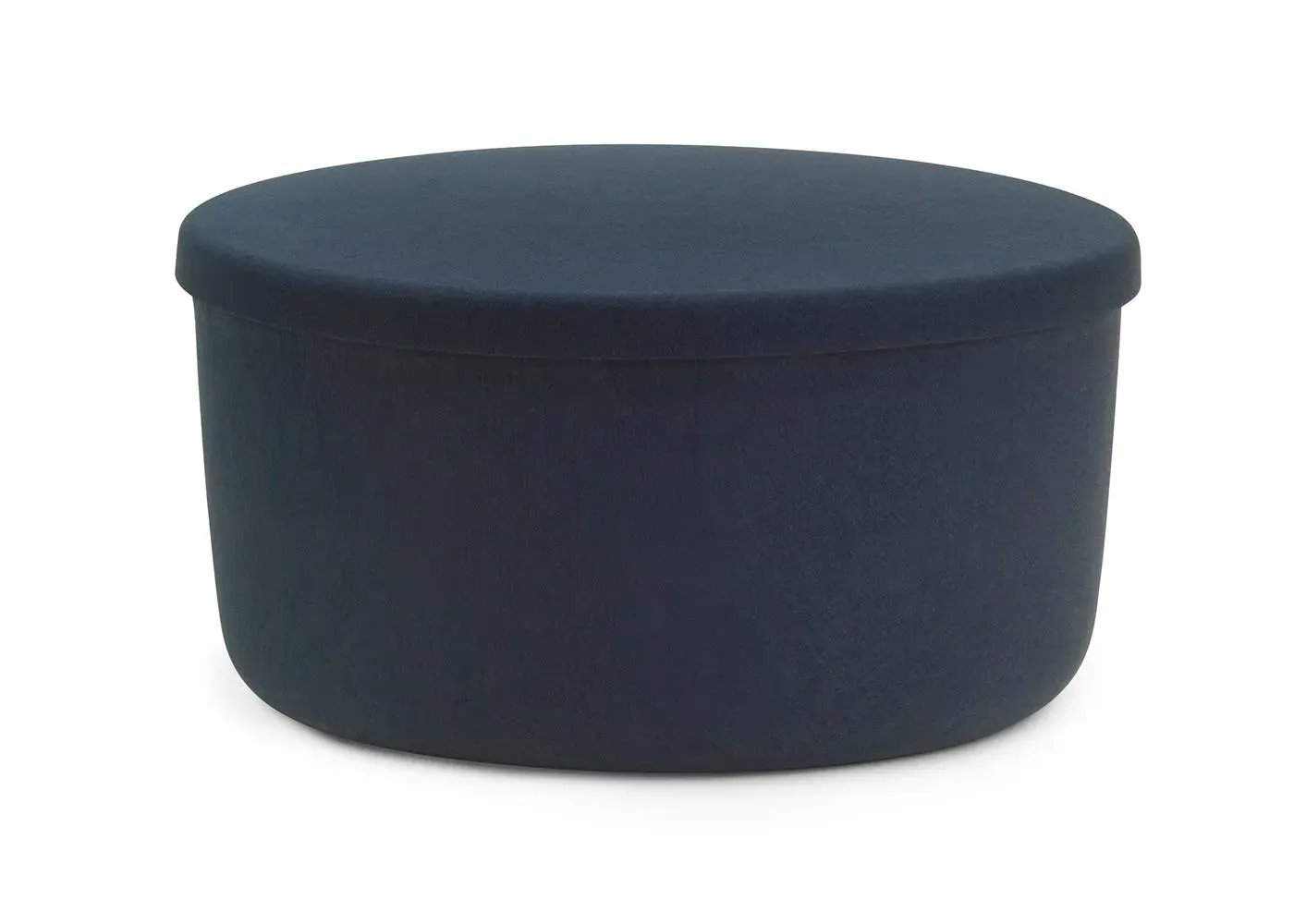 Large Storage Pouf with Lid - Blue image