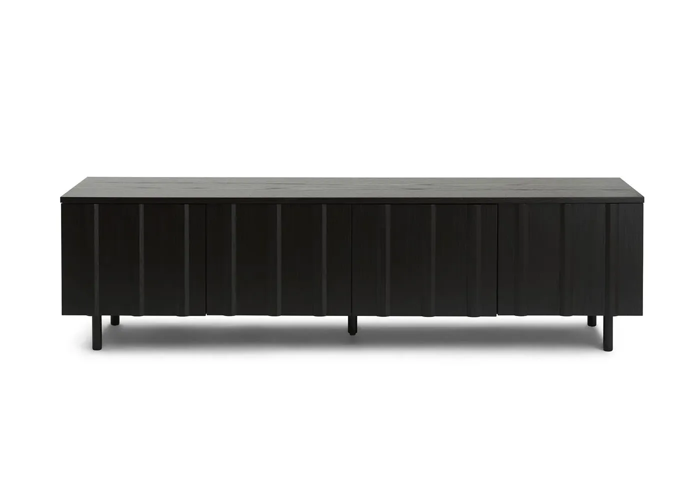 Low Rib Sideboard - Black, Wood image