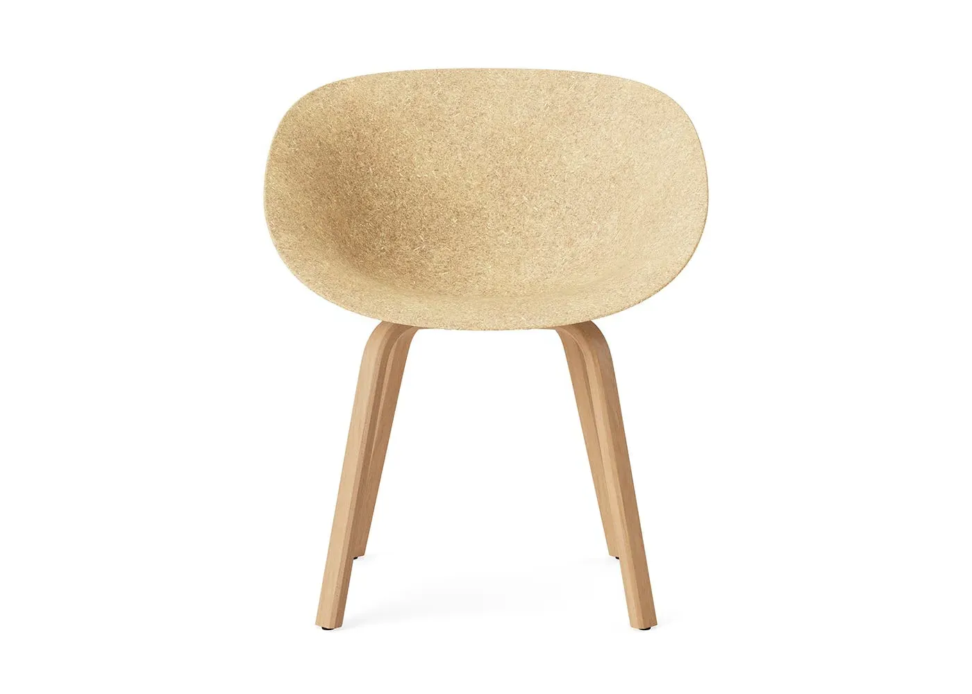 Mat Armchair with Beech Base - Hemp