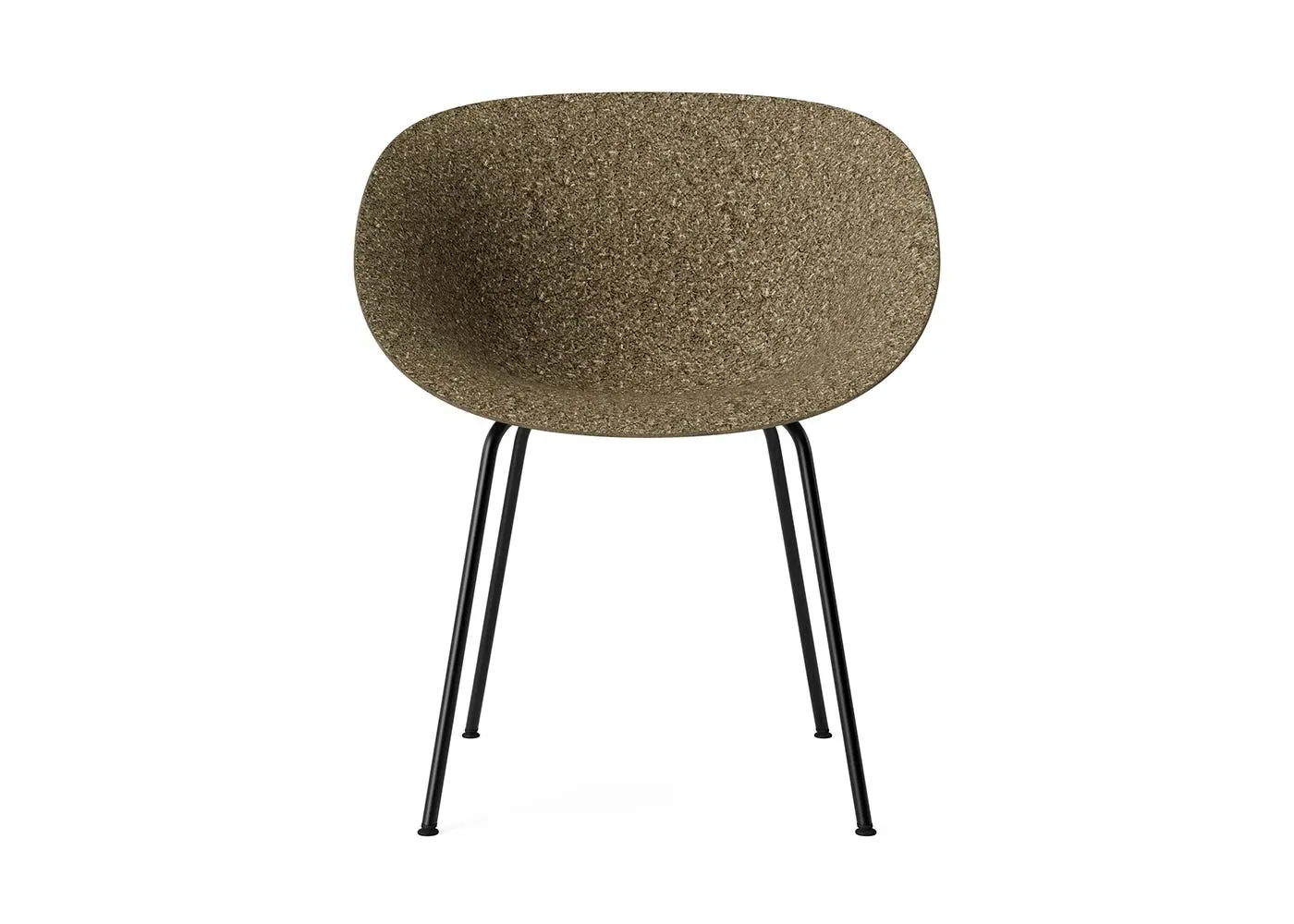 Mat Armchair with Beech Base - Seaweed