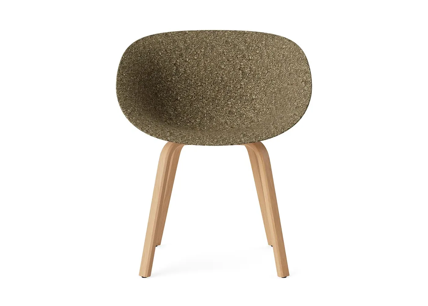 Mat Armchair with Beech Base - Seaweed