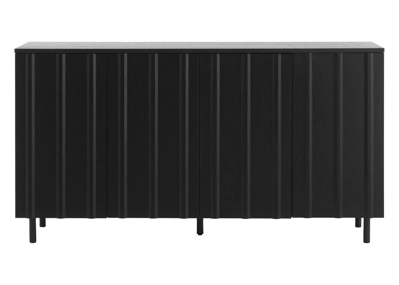 Rib Sideboard Storage Cabinet - Black image